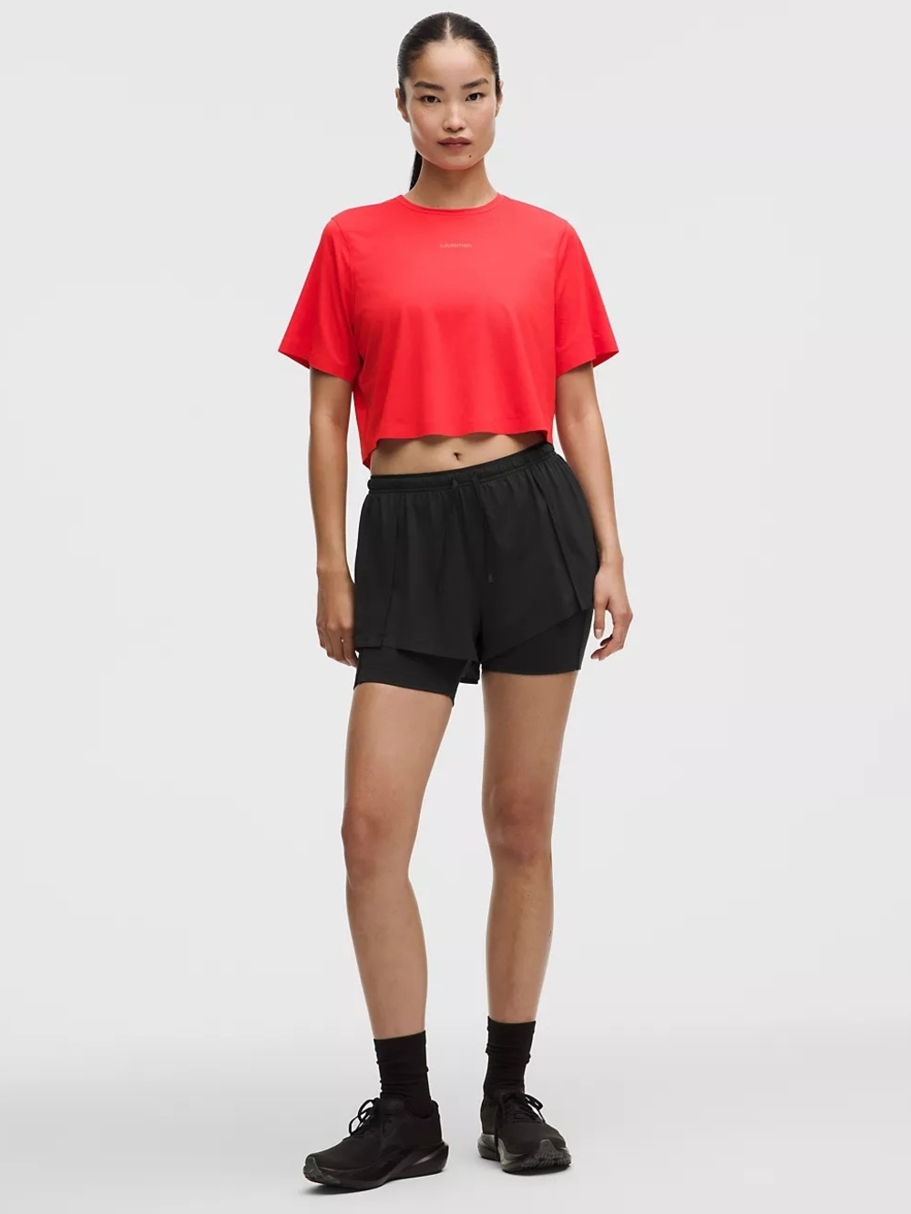 Lightweight 2-in-1 Running High-Rise Short